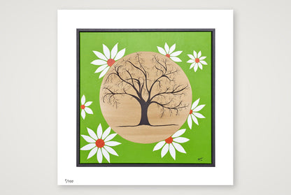 Daisy Series in Green  — table